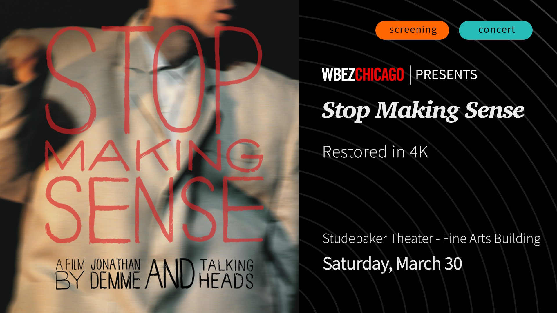 WBEZ: Stop Making Sense - Restored in 4K - Vimarsana News